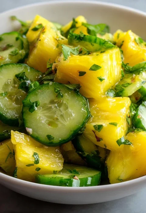 Pineapple Cucumber Salad