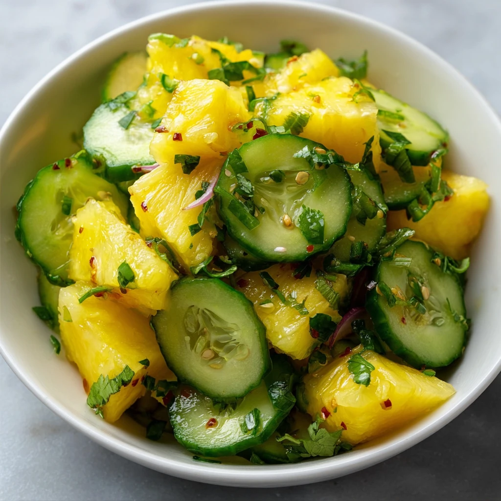 Pineapple Cucumber Salad