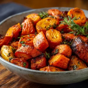 Roasted Sweet Potatoes & Carrots