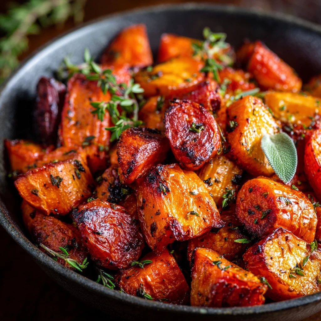 Roasted Sweet Potatoes Carrots
