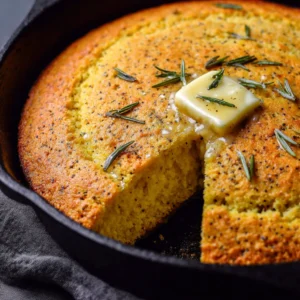 Skillet Sourdough Discard Cornbread