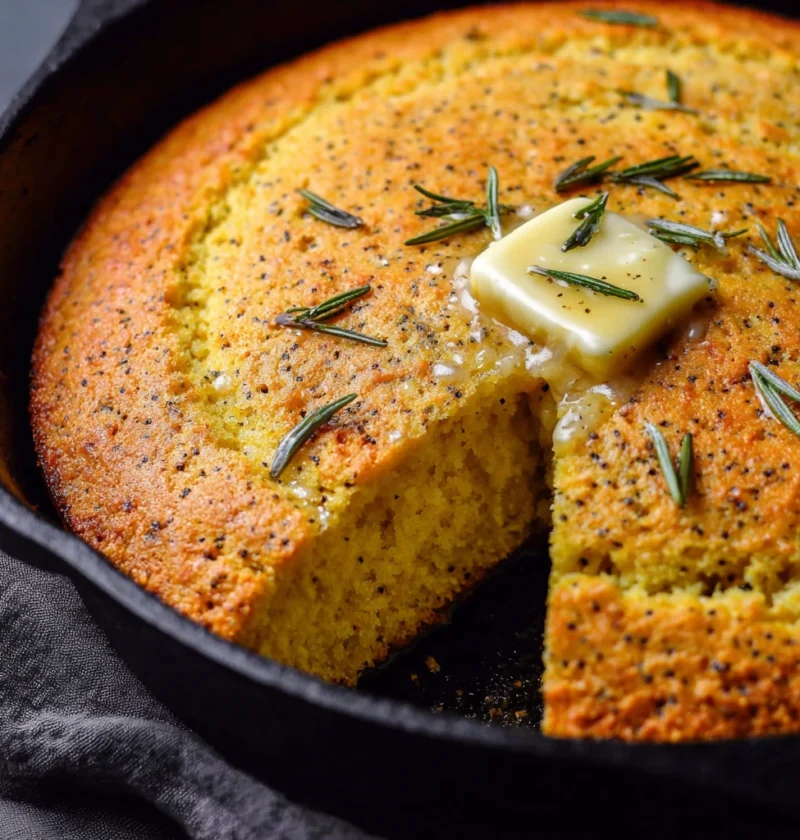 Skillet Sourdough Discard Cornbread