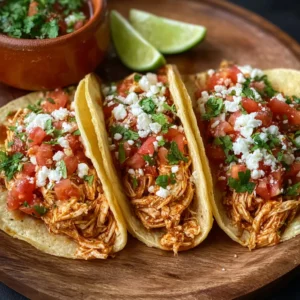 Slow Cooker Chicken Tacos (3-Ingredient Salsa Shredded Easy)