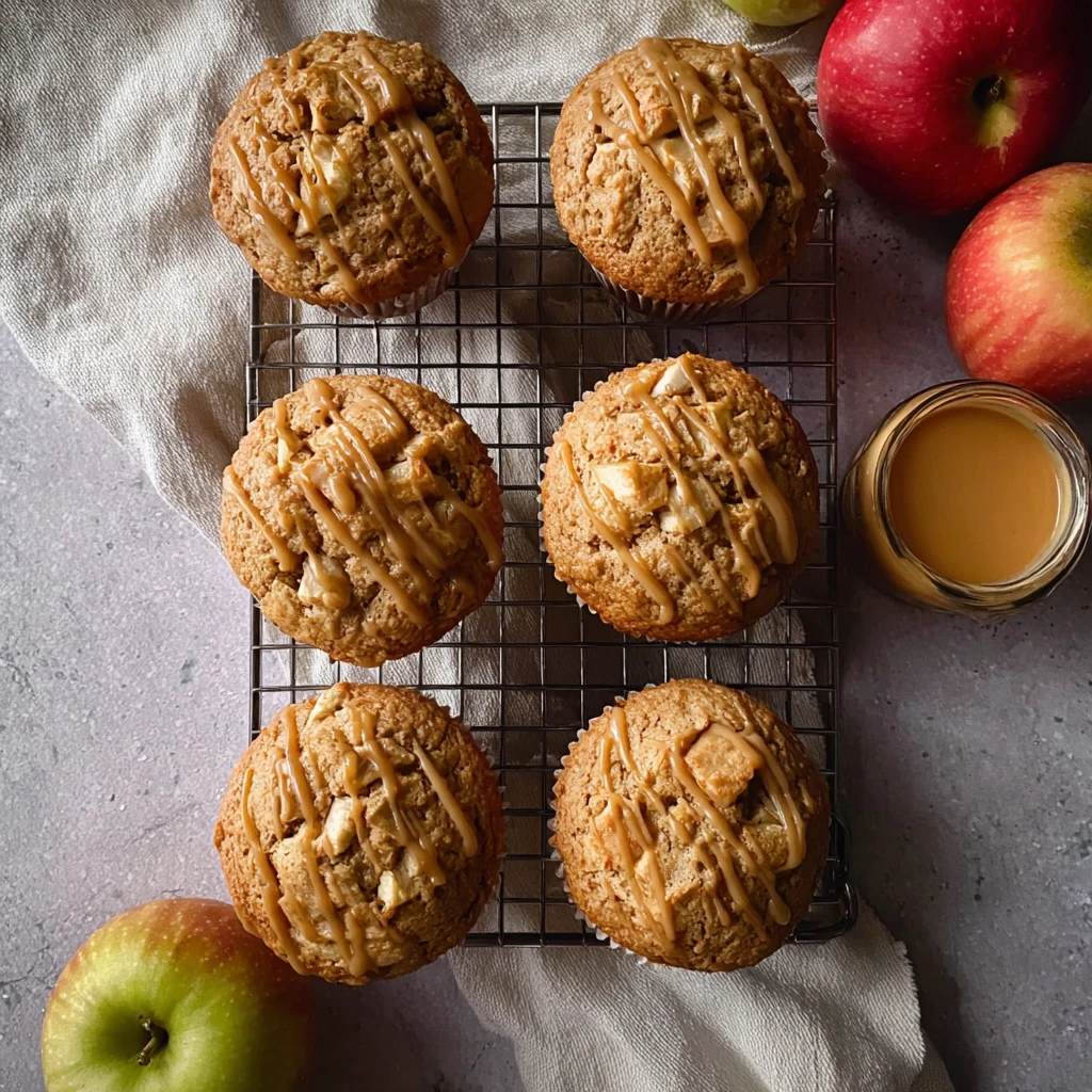 Sourdough Discard Apple Muffins