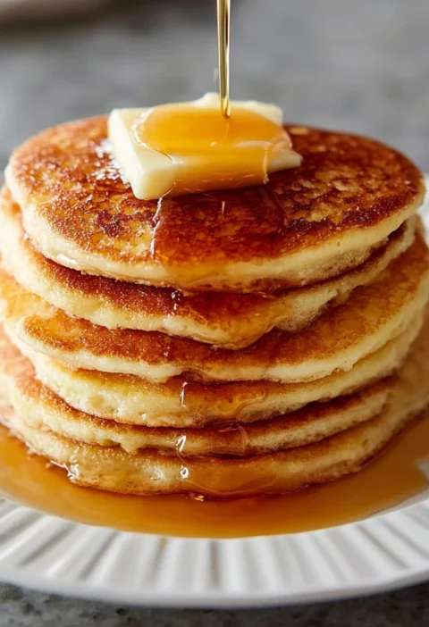 Sourdough Discard Pancakes Maple Syrup