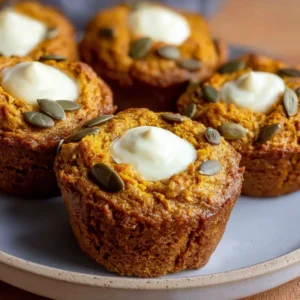 Sourdough Pumpkin Cream Cheese Muffins