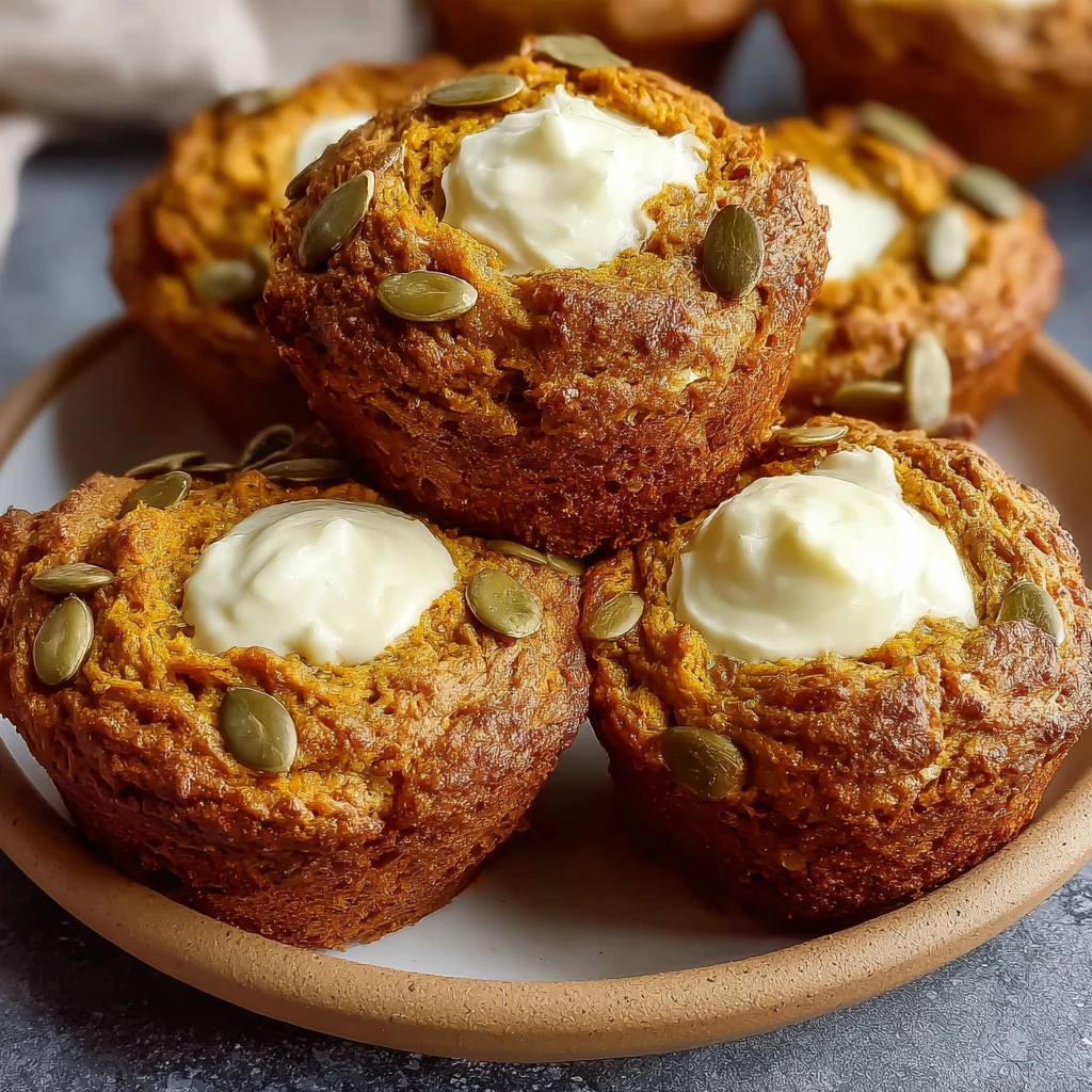 Sourdough Pumpkin Cream Cheese Muffins