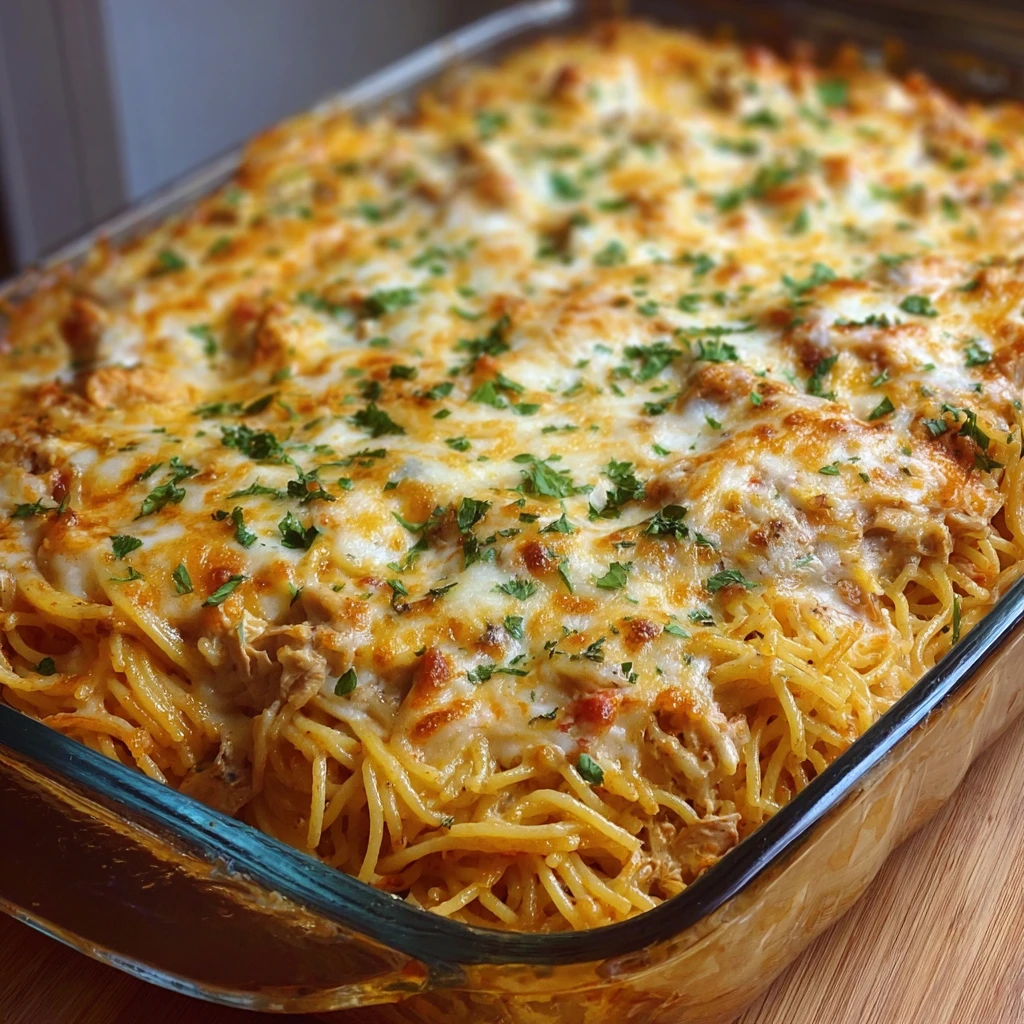 Spaghetti Chicken Casserole