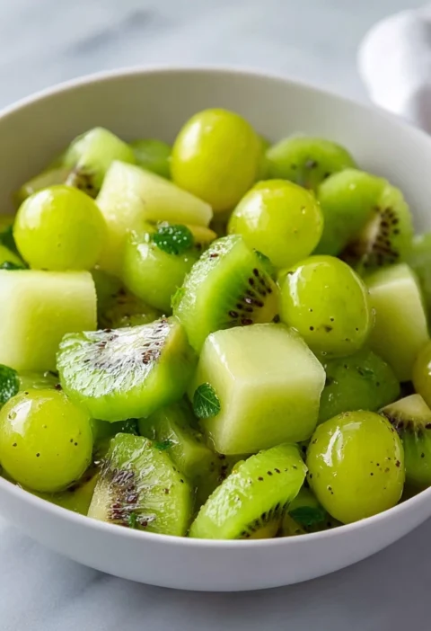 Patricks Day Green Fruit Salad