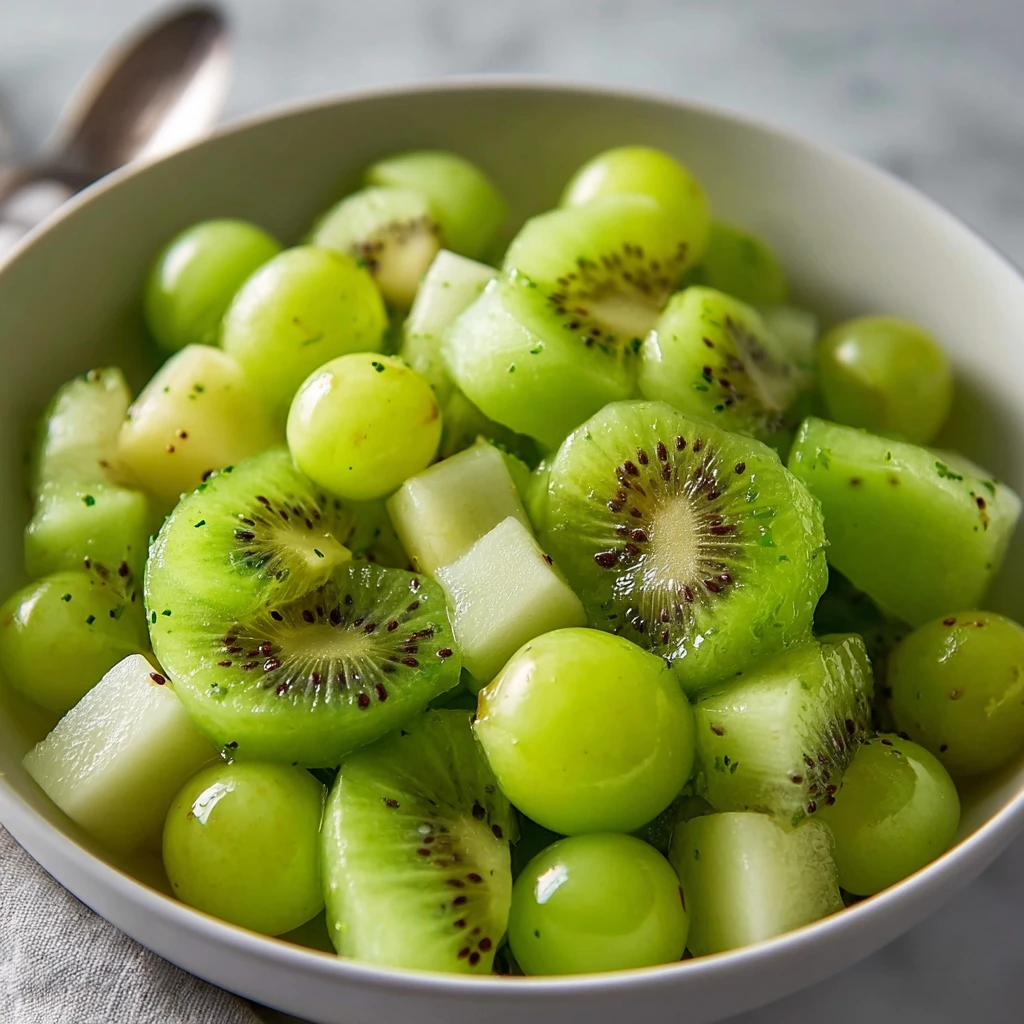 Patricks Day Green Fruit Salad