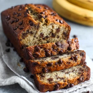 Super Moist Chocolate Chip Banana Bread Recipe