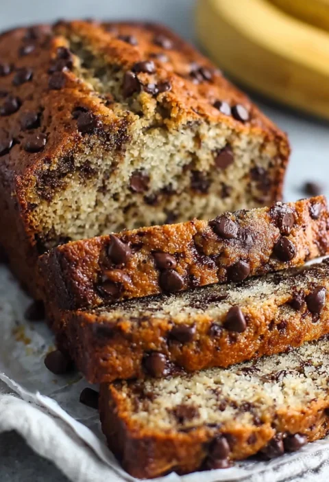 Super Moist Chocolate Chip Banana Bread Recipe