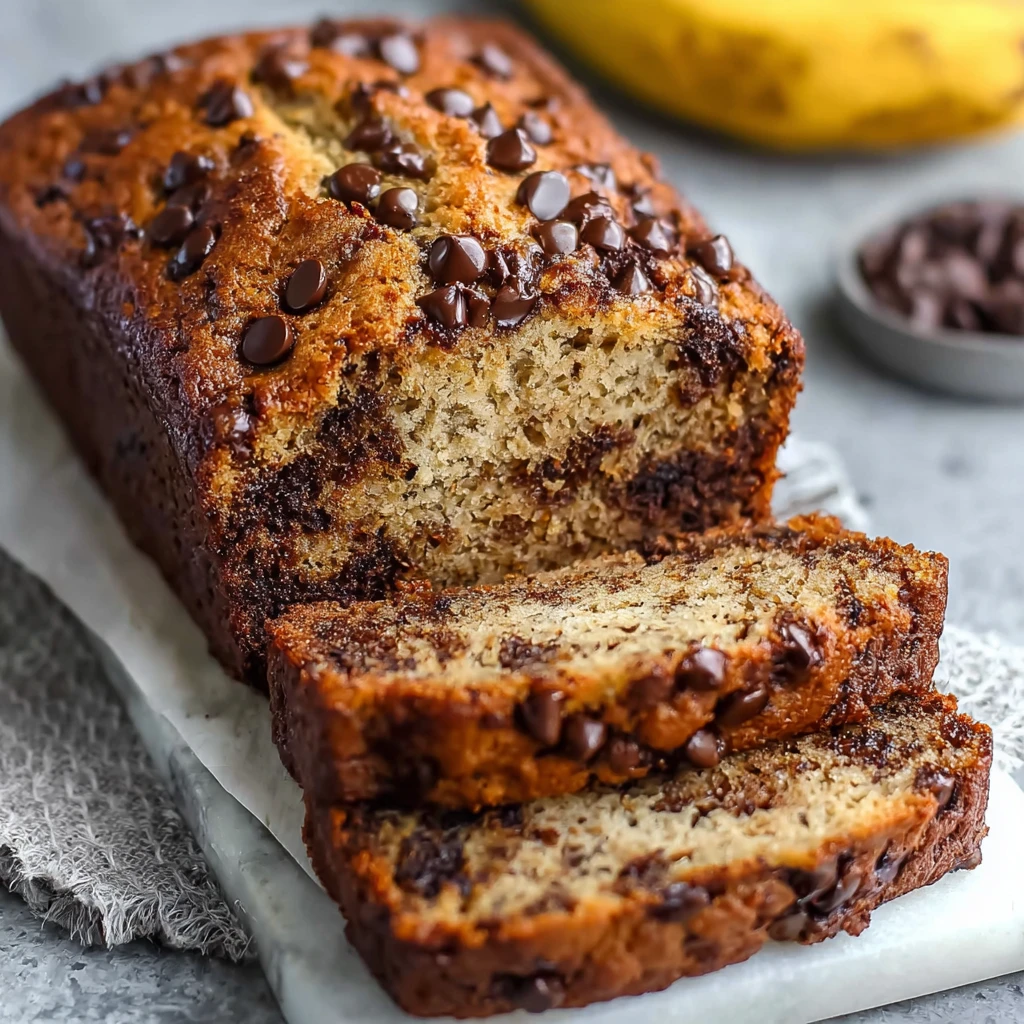 Super Moist Chocolate Chip Banana Bread Recipe