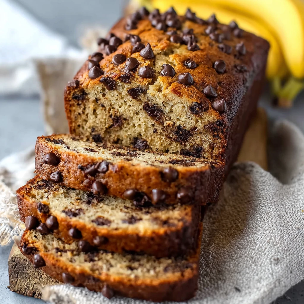 Super Moist Chocolate Chip Banana Bread Recipe