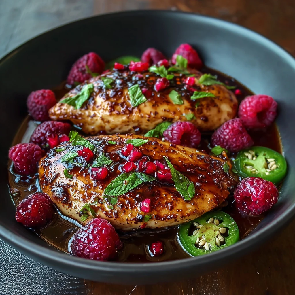 Sweet Spicy Jalapeno Raspberry Chicken Just Minutes