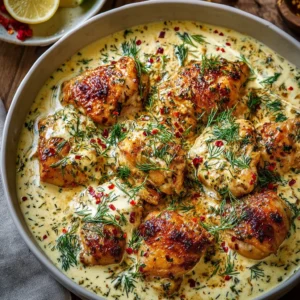 Turkish Chicken with Creamy White Sauce