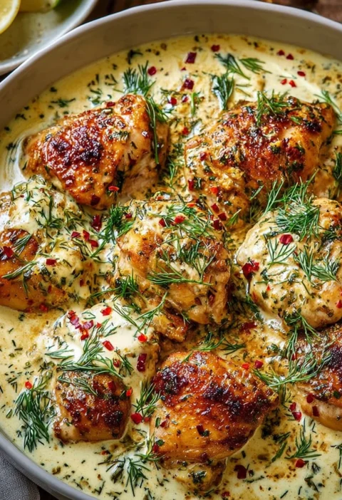 Turkish Chicken Creamy White Sauce