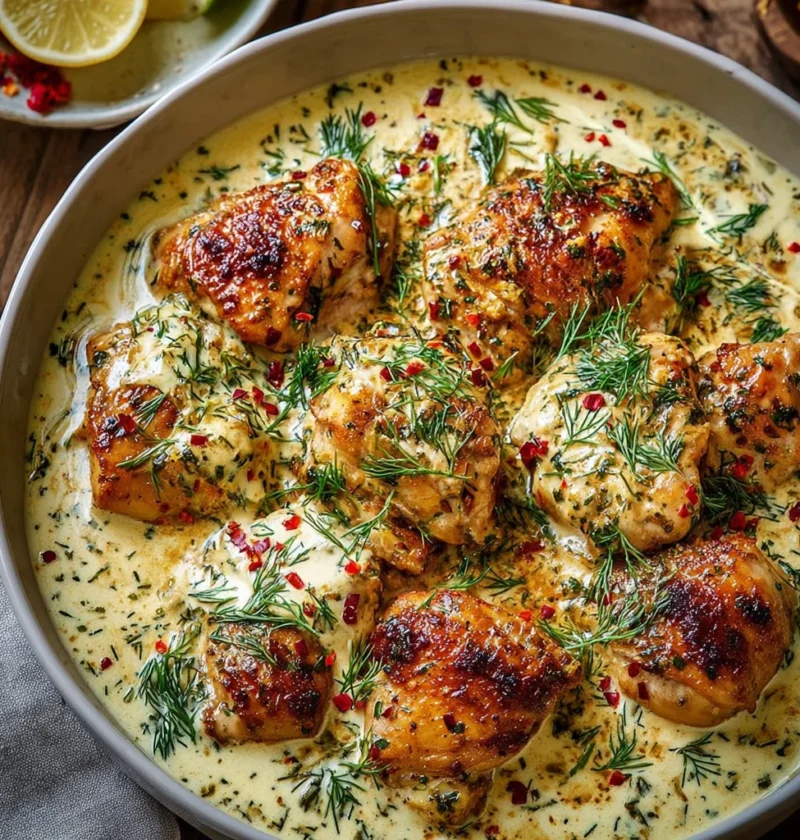 Turkish Chicken Creamy White Sauce