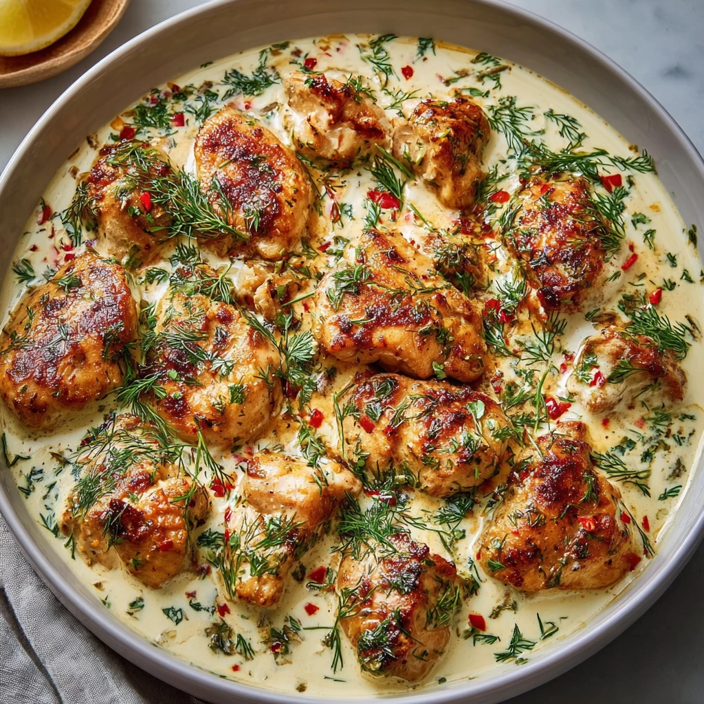Turkish Chicken Creamy White Sauce