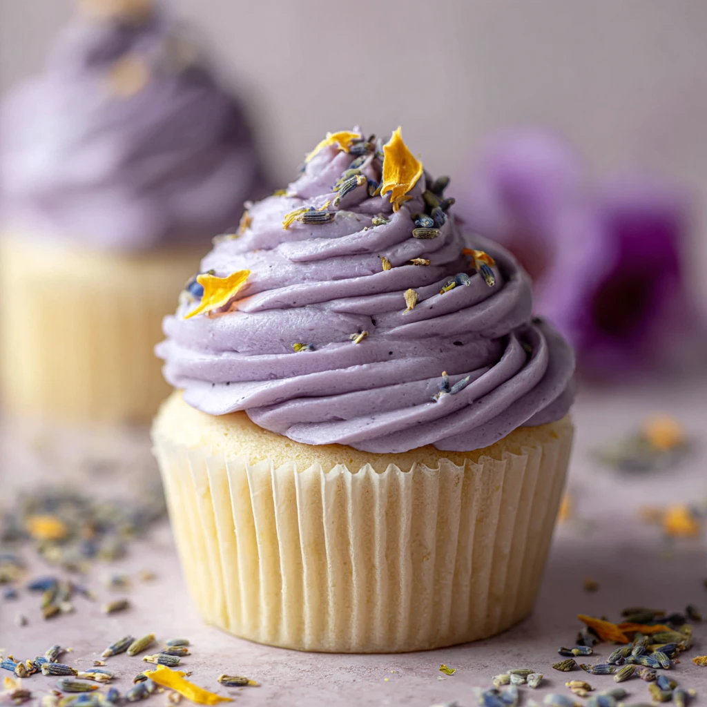 Vegan Lavender Buttercream Smooth Floral Elegant Frosting