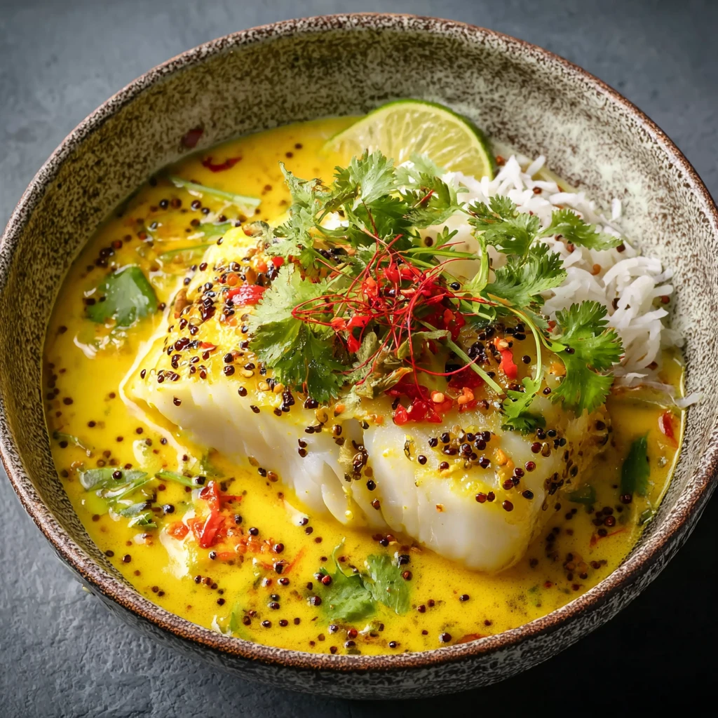 Yellow Curry Poached Cod 20minute Thaiinspired Delight