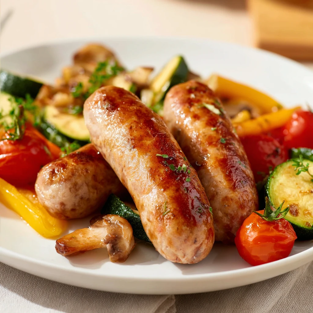 10‑Minute Air Fryer Chicken Sausage & Veggies – Easy Dinner