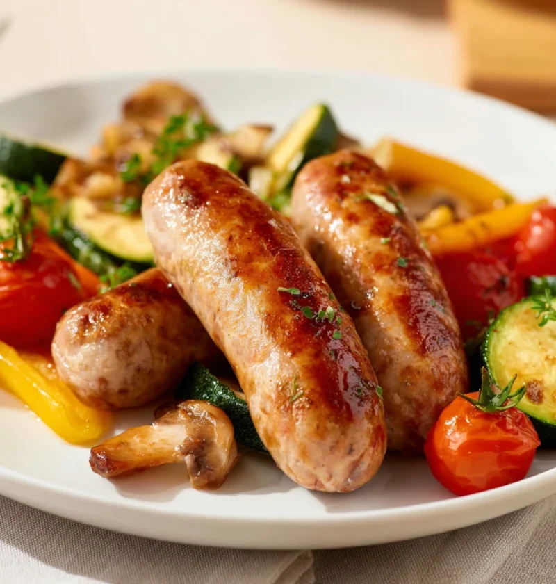 10minute Air Fryer Chicken Sausage Veggies Dinner