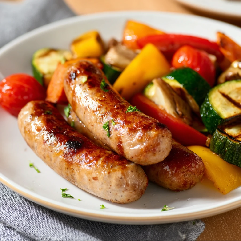 10minute Air Fryer Chicken Sausage Veggies Dinner