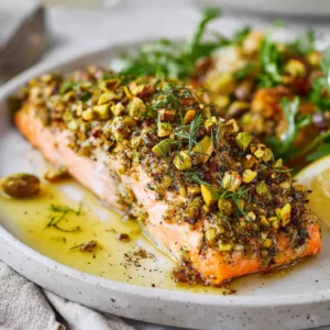Best Air Fryer Pistachio Crusted Salmon (Gourmet 10-Minute Dinner)