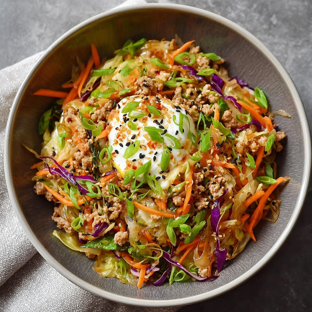 Chicken Egg Roll Bowls