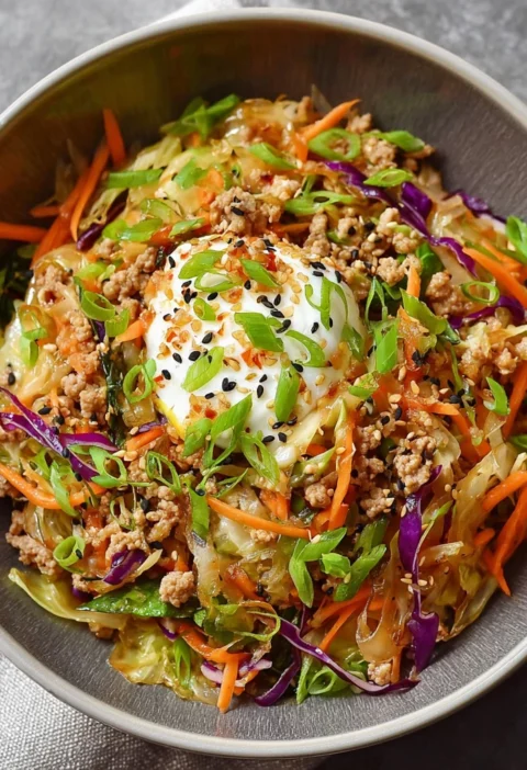 Chicken Egg Roll Bowls