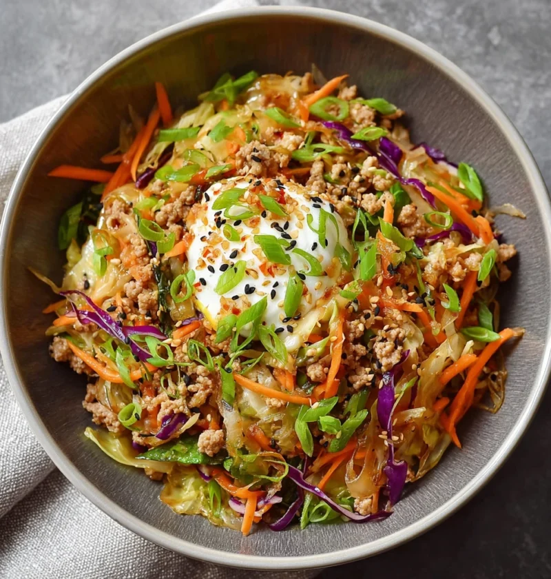 Chicken Egg Roll Bowls