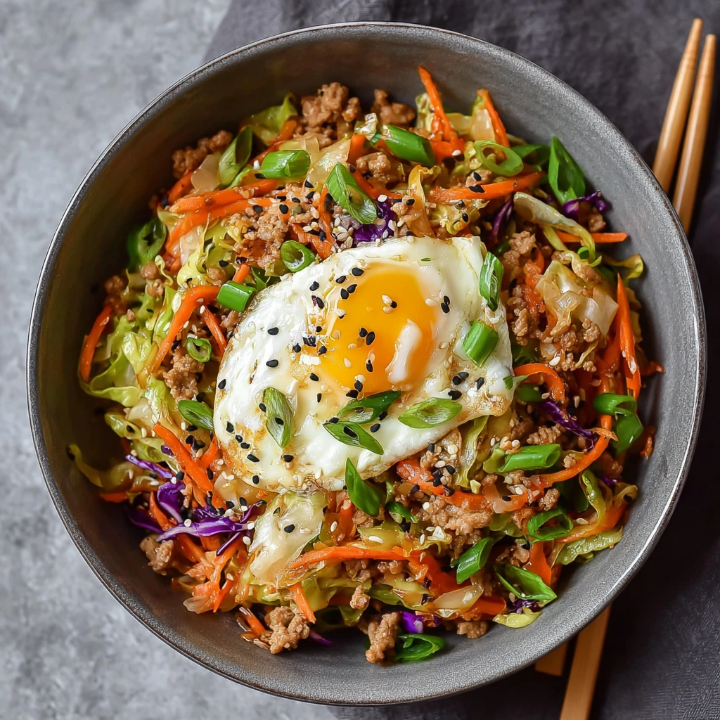 Chicken Egg Roll Bowls