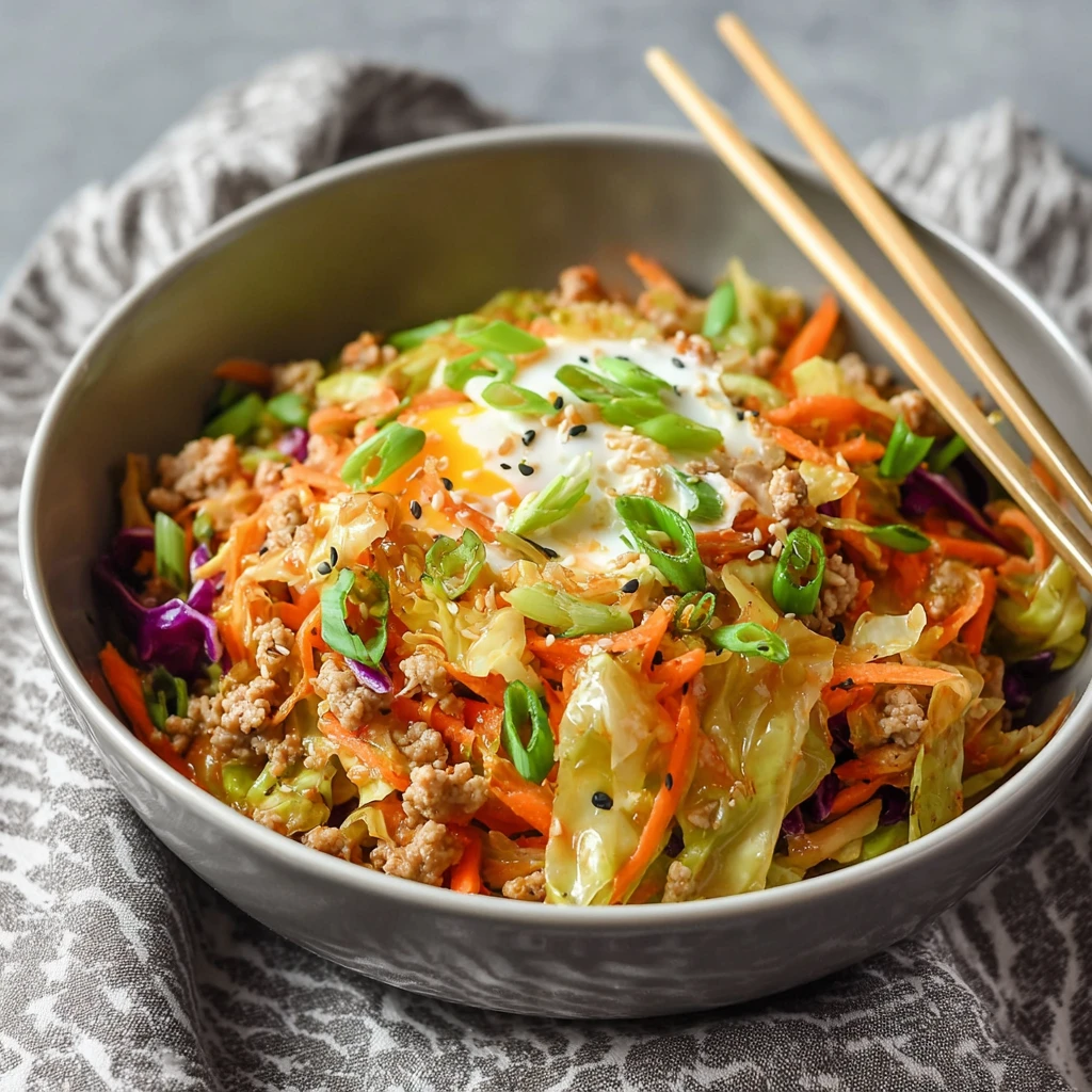 Chicken Egg Roll Bowls