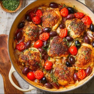 Chicken Provencal – French Wine & Olive Braise