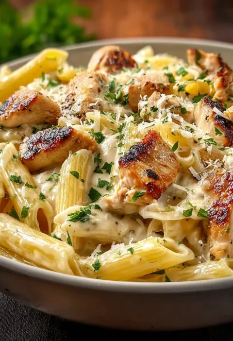 Creamy Garlic Chicken Pasta