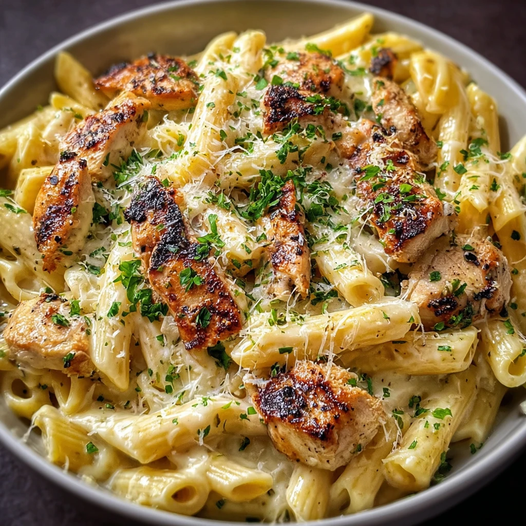Creamy Garlic Chicken Pasta