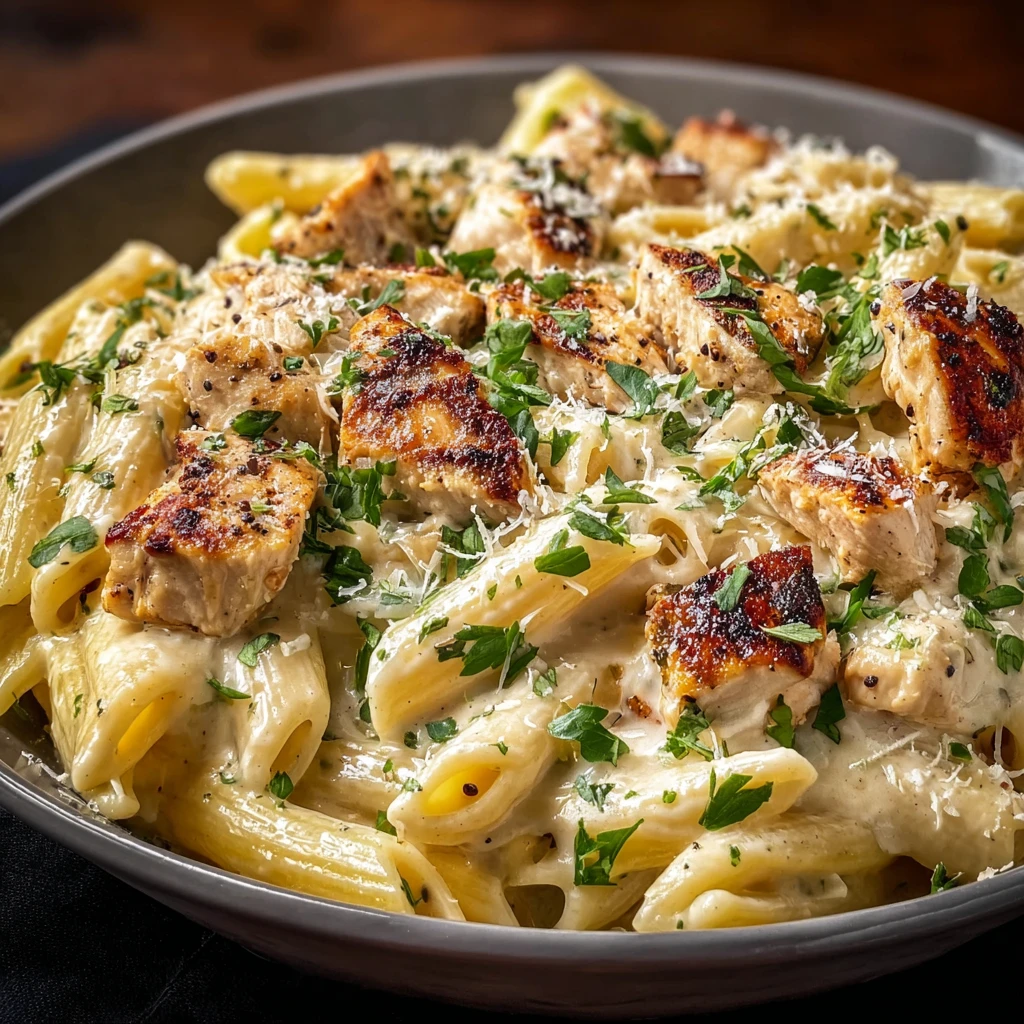 Creamy Garlic Chicken Pasta