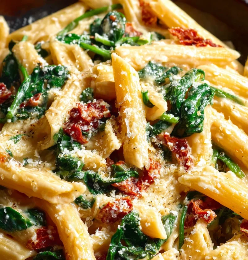 Creamy Tomato Spinach Pasta