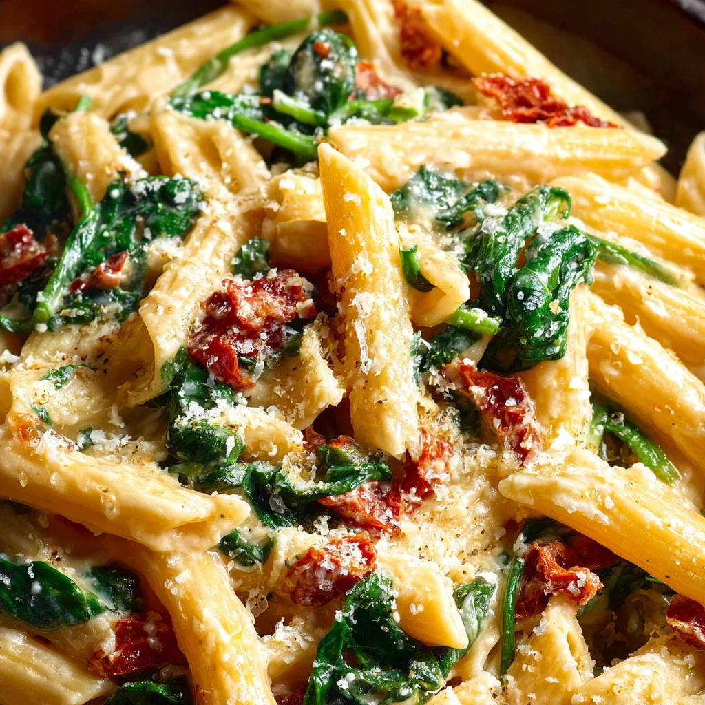 Creamy Tomato and Spinach Pasta
