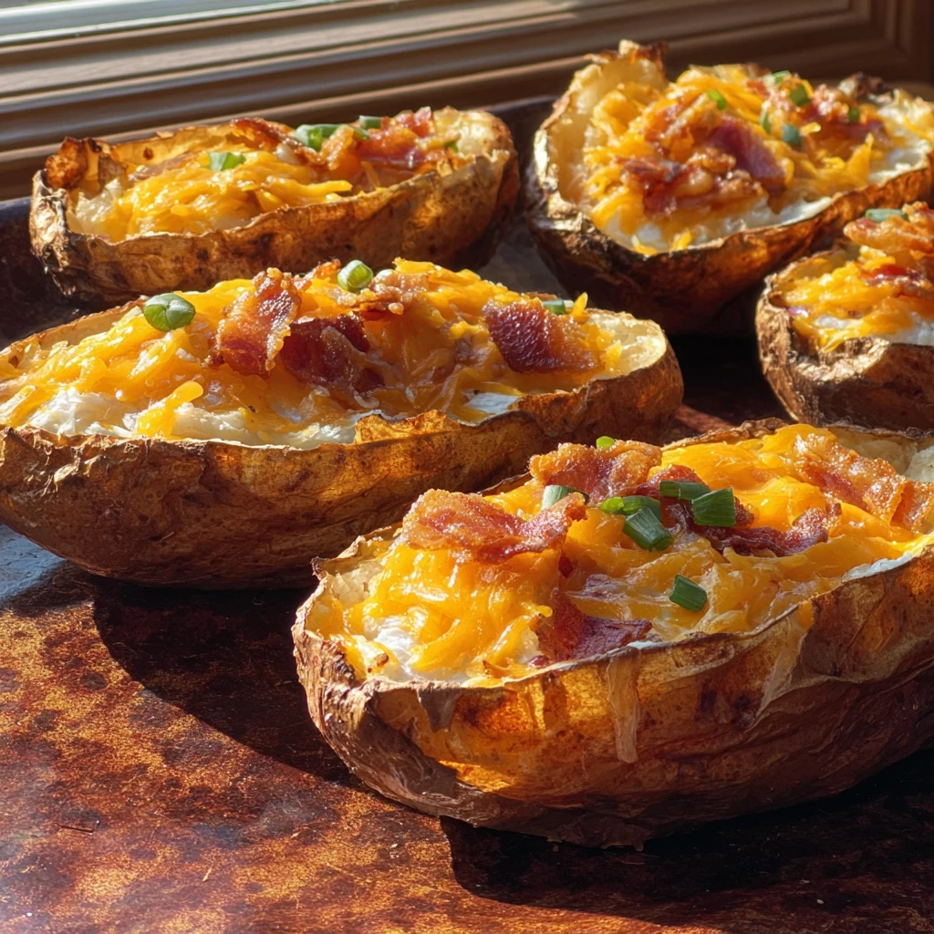 Crispy Potato Skins – Loaded Game Day Appetizer