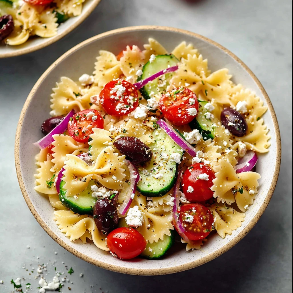 Greek Pasta Salad With Feta