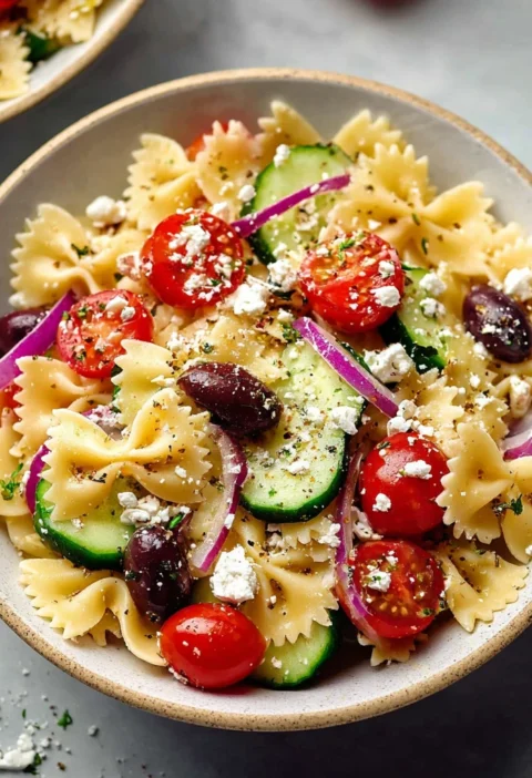 Greek Pasta Salad Feta