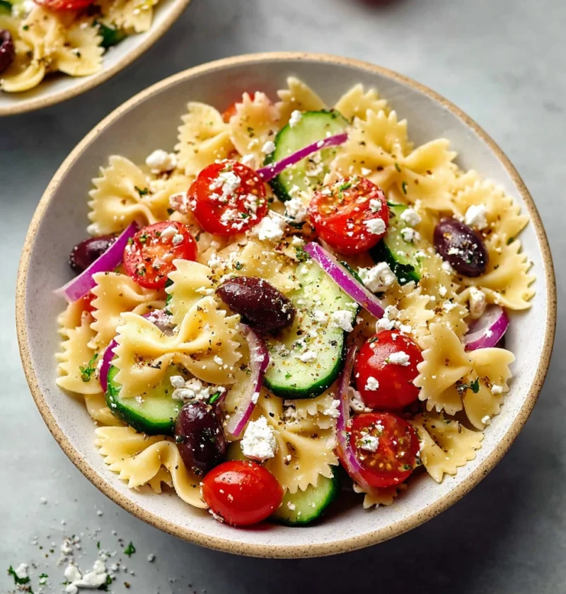 Greek Pasta Salad Feta