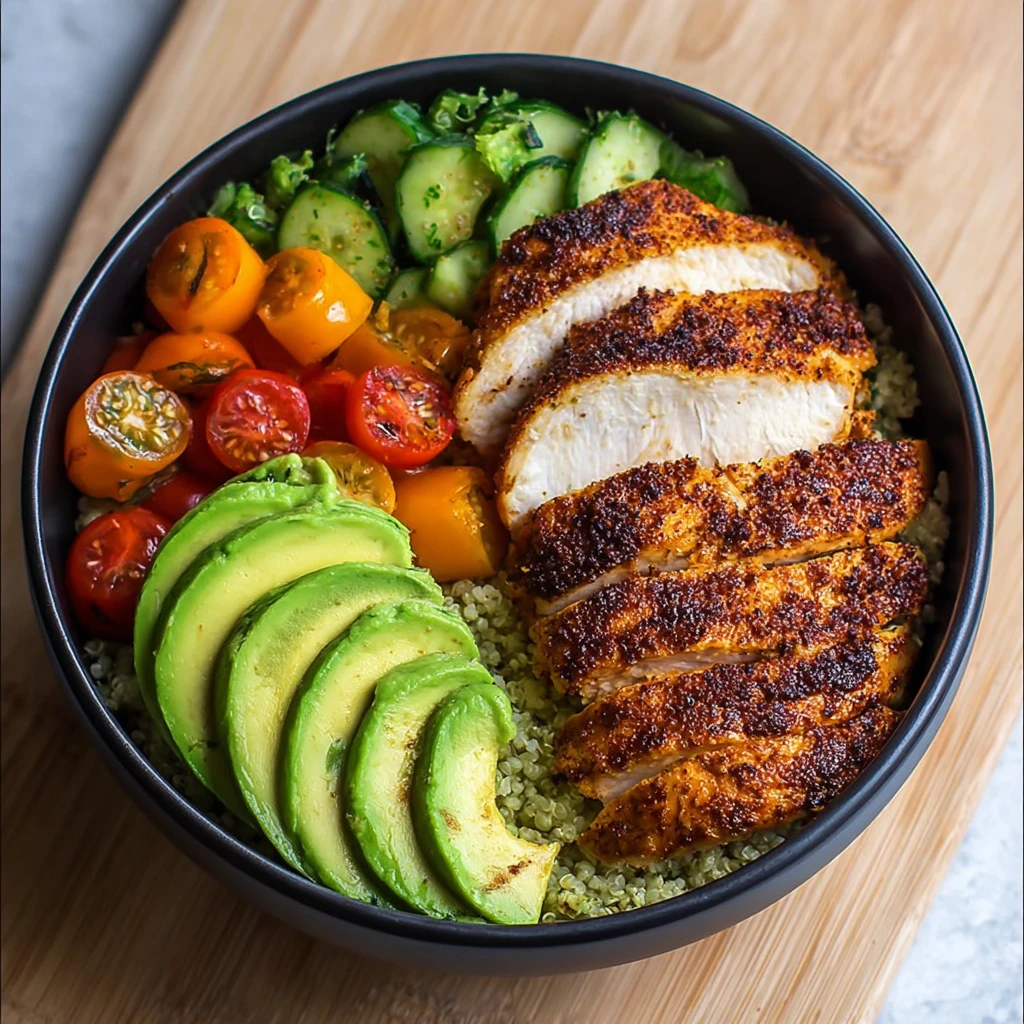Healthy Chicken Meal Prep Bowl High Protein Recipe