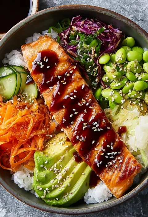 Make Flavorful Salmon Rice Bowl Stepbystep