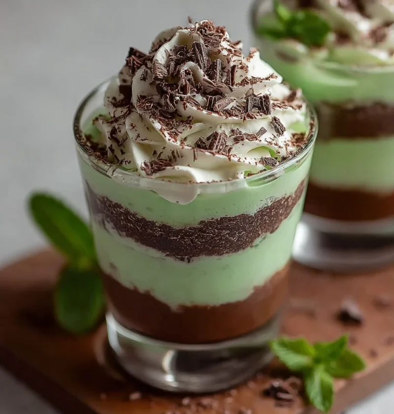 Make Healthy Shamrock Shake Pudding Cups