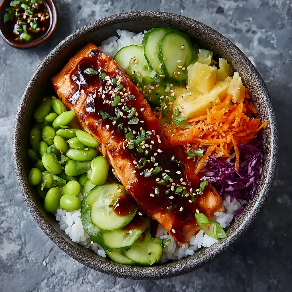 Make Flavorful Salmon Rice Bowl Stepbystep