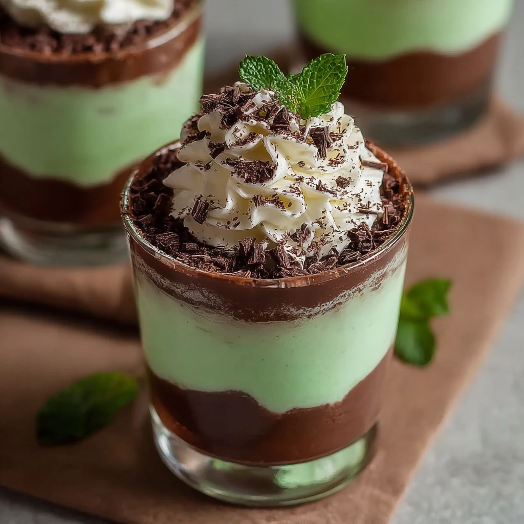Make Healthy Shamrock Shake Pudding Cups