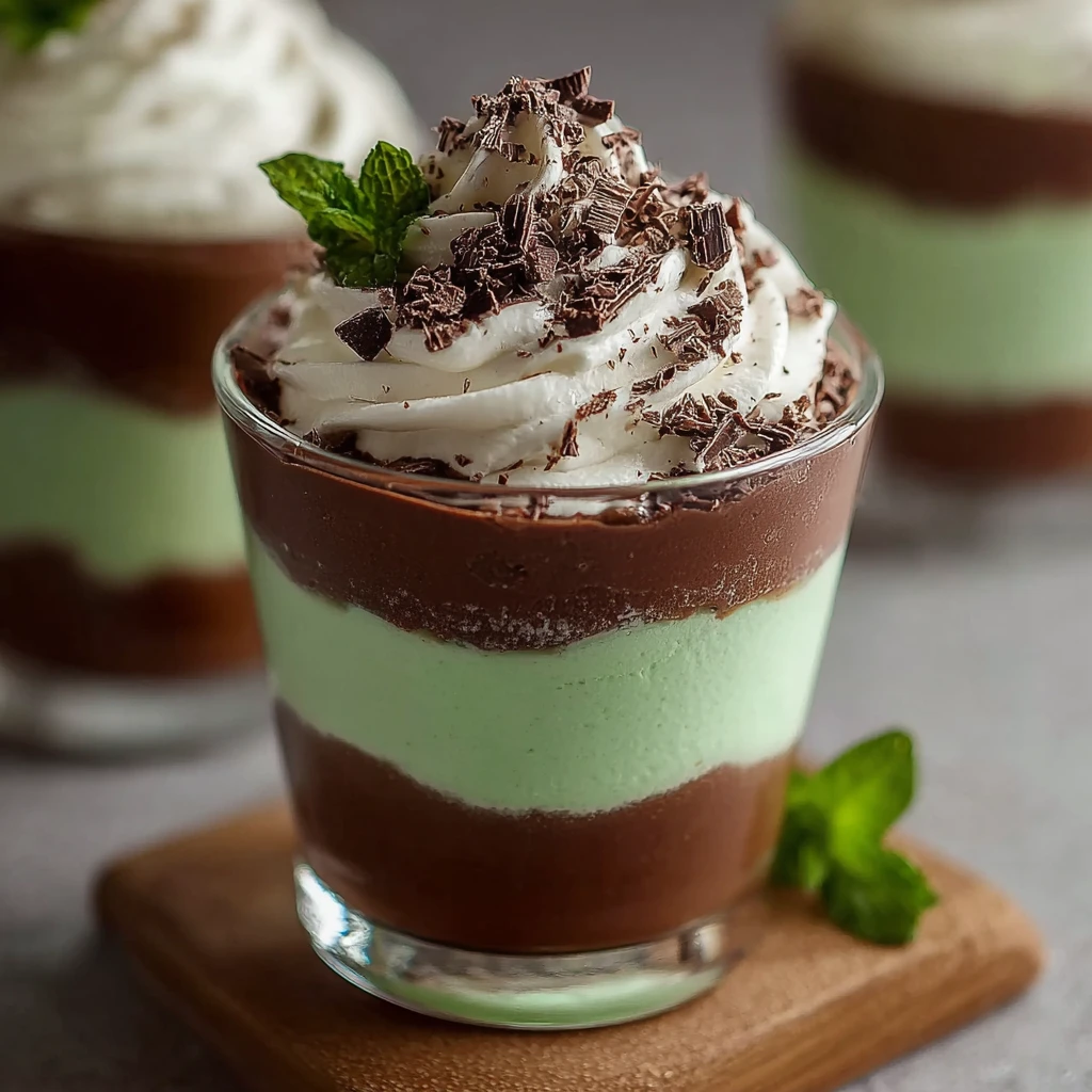 Make Healthy Shamrock Shake Pudding Cups
